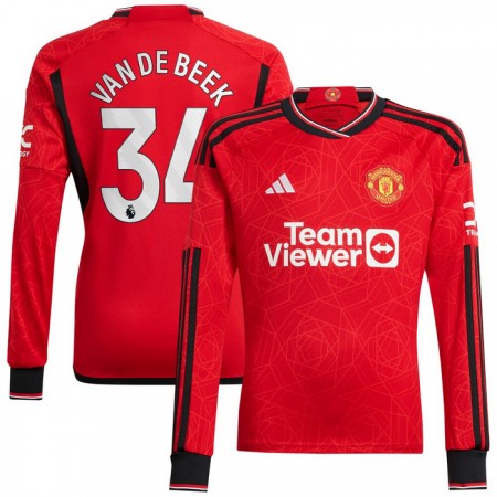 Nogometni Dres Manchester United Van De Beek 34 Domaći 2023-24 Dugim Rukavima Nogometni Dres Manchester United Van De Beek 34 Domaći 2023-24 Dugim Rukavima